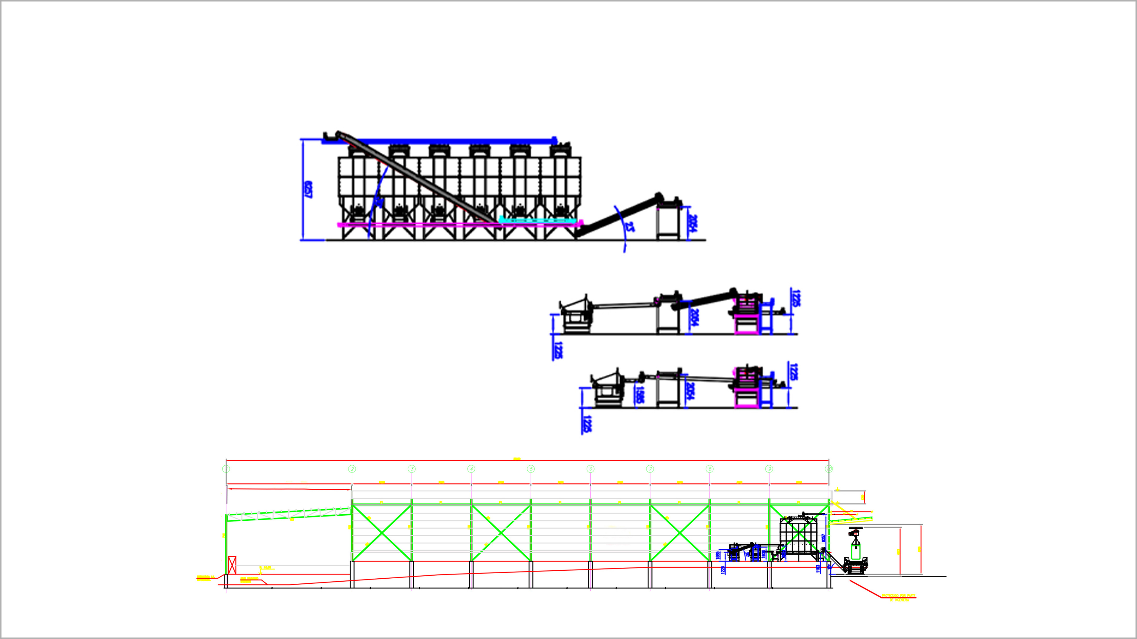 2d potato-recieving-and-destribution-for-peeling-line-side-view